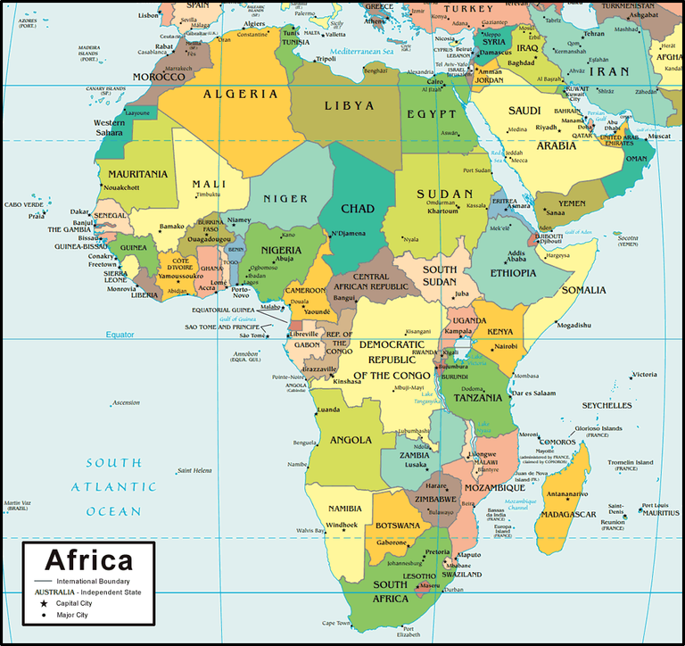 Map of Africa_121923A